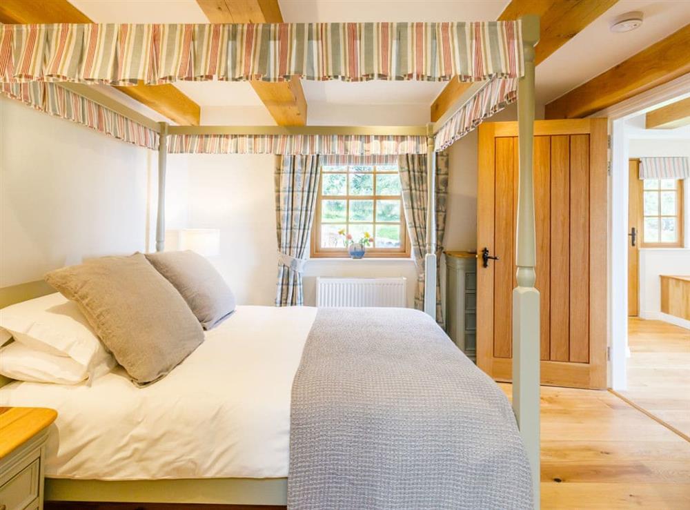 Double bedroom at Gamekeepers Lodge in Port of Menteith, Stirlingshire