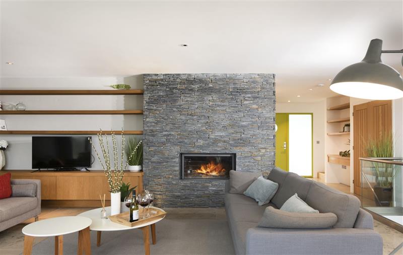 Enjoy the living room at Gannel View, Cornwall