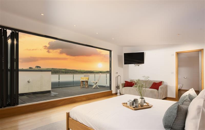 Relax in the living area at Gannel View, Cornwall