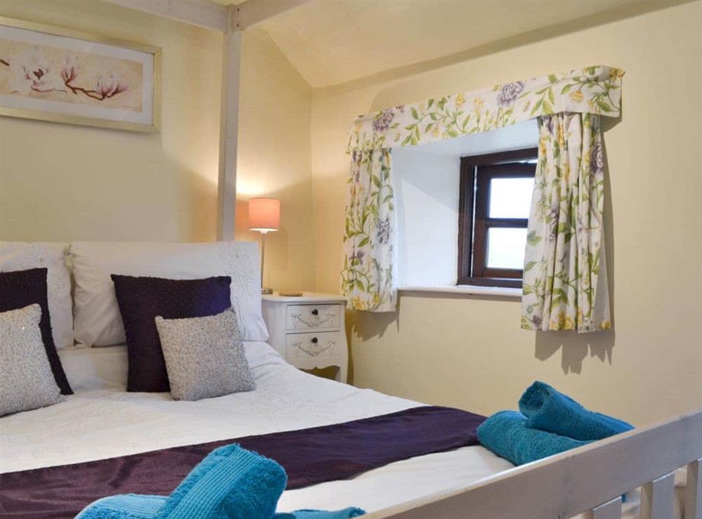 Comfortable double bedroom at Ganny Cottage in Birkerthwaite, Birkermoor, Eskdale, Cumbria., Great Britain