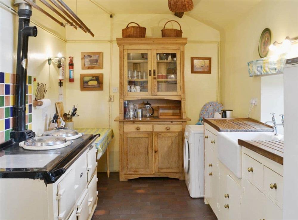 Kitchen at Ganny House in Birkerthwaite, Birkermoor, Eskdale, Cumbria., Great Britain