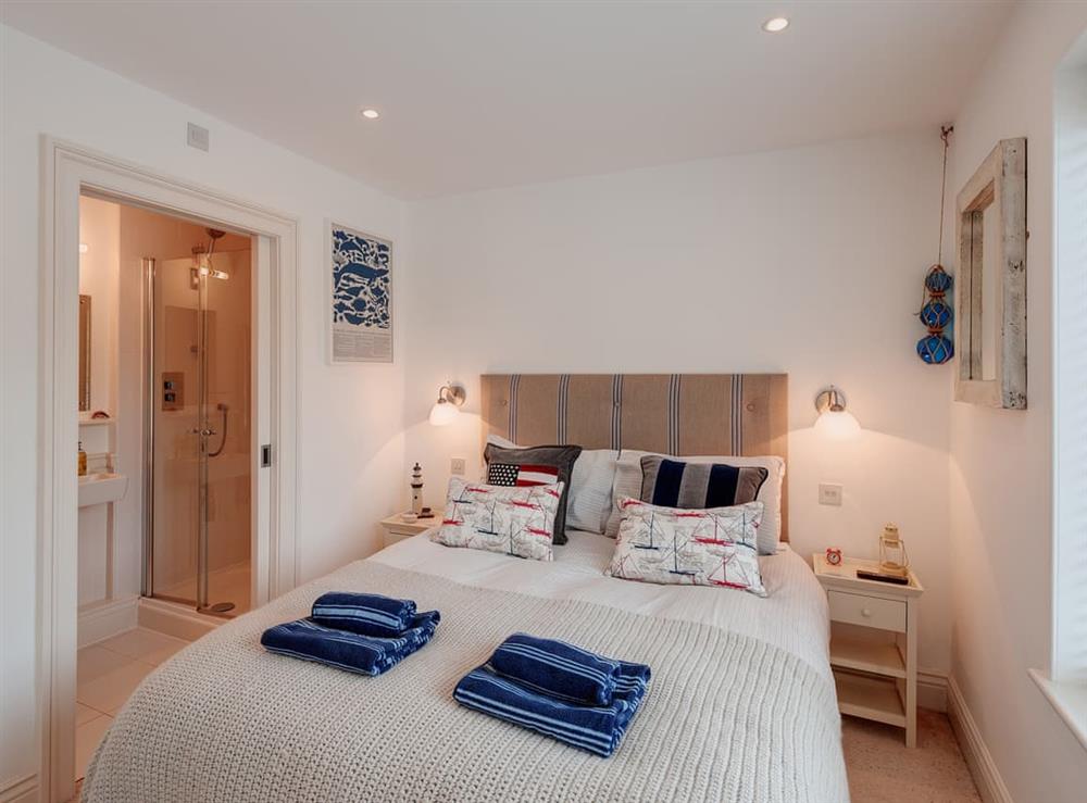 Double bedroom at Garden Apartment in Hallsands, Devon