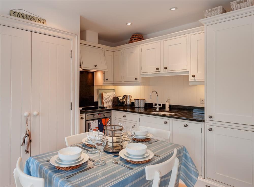 Kitchen area at Garden Apartment in Hallsands, Devon