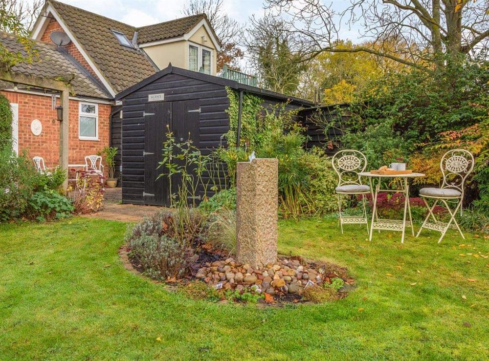 Garden at Garden Cottage in Clopton near Woodbridge, Suffolk