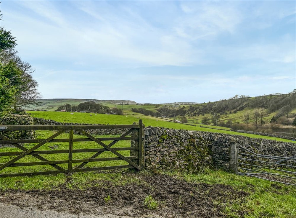 View at Garden Cottage in Dove Holes, near Buxton, Derbyshire