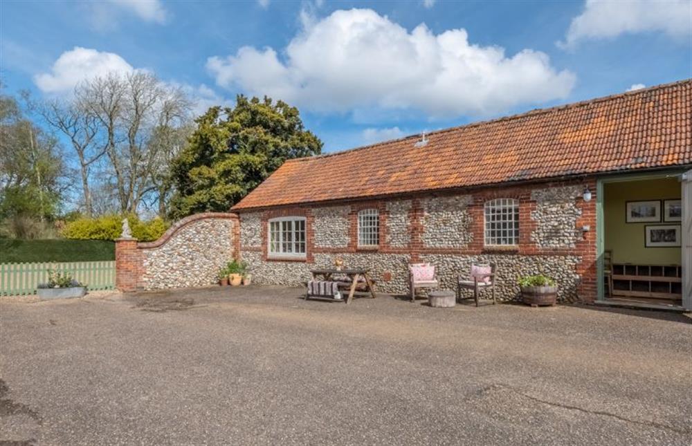 Garden Cottage:  Front elevation of the property at Garden Cottage, East Rudham near Kings Lynn