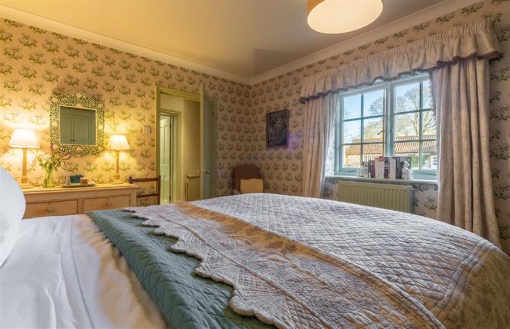 Ground floor: Master bedroom at Garden Cottage, East Rudham near Kings Lynn