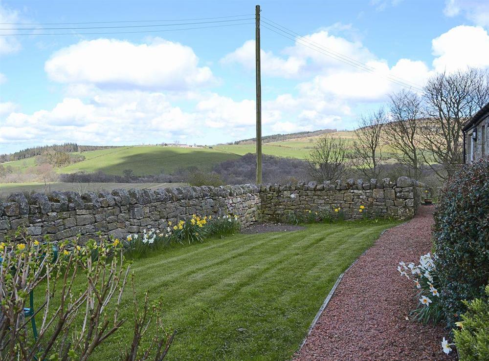 A private walled garden is ideal for sitting out in the fresh air at Garden Cottage in Edlingham, near Alnwick, Northumberland