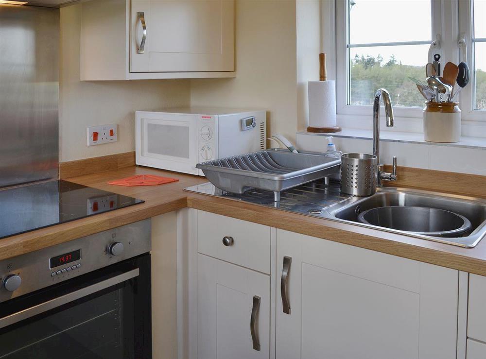 The kitchen is modest yet up to date and has everything you need at Garden Cottage in Edlingham, near Alnwick, Northumberland
