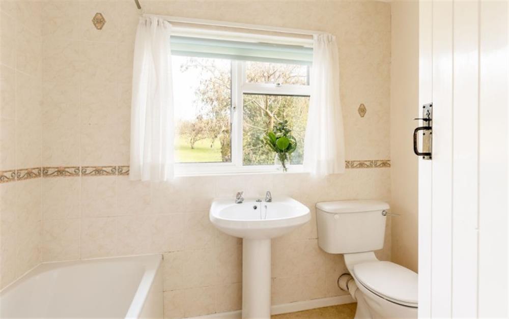 This is the bathroom at Garden Cottage in Fordingbridge