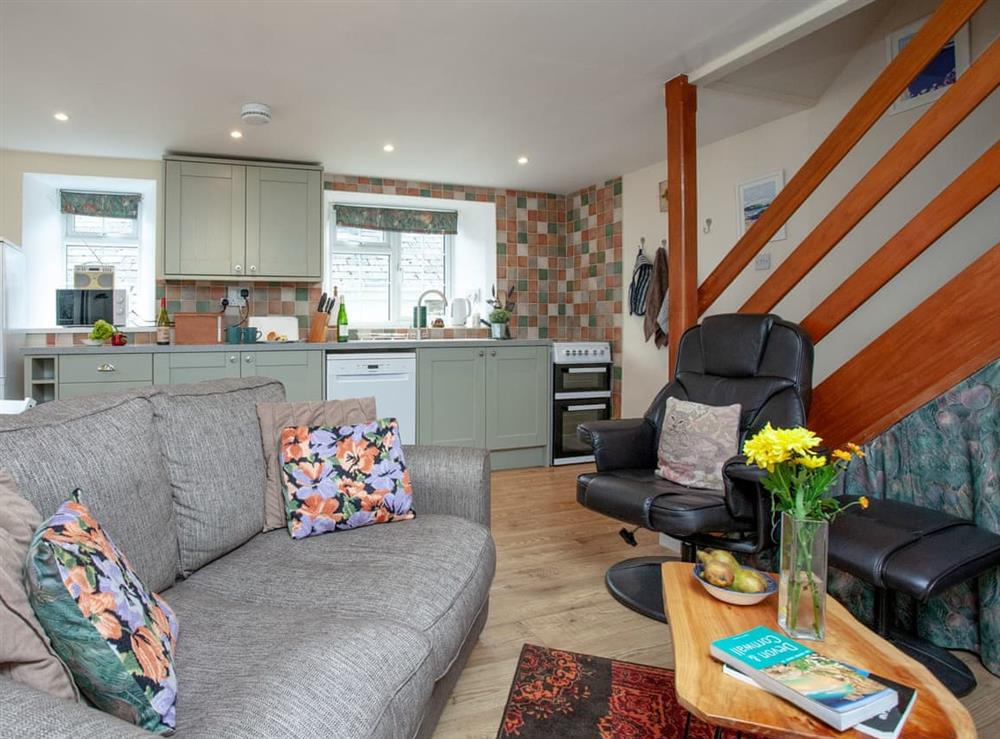Open plan living space (photo 3) at Garden Cottage in Kingsbridge, Devon