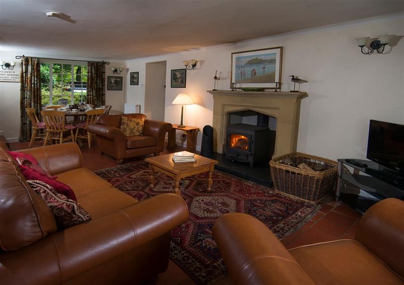 Enjoy the living room at Garden Cottage, Llithfaen