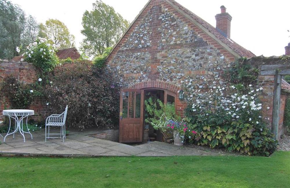 Garden Cottage Wellingham:  Rear elevation at Garden Cottage, Manor House Farm, Wellingham near Kings Lynn