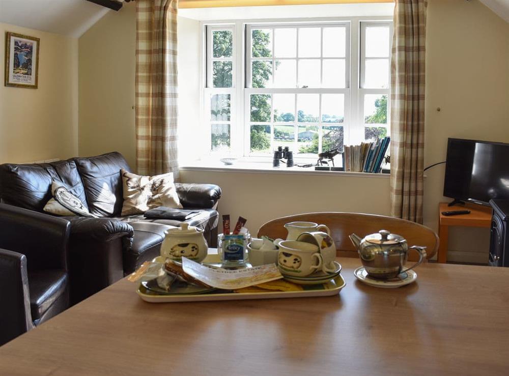 Open plan living space at Garden Cottage in Newby near Penrith, Cumbria
