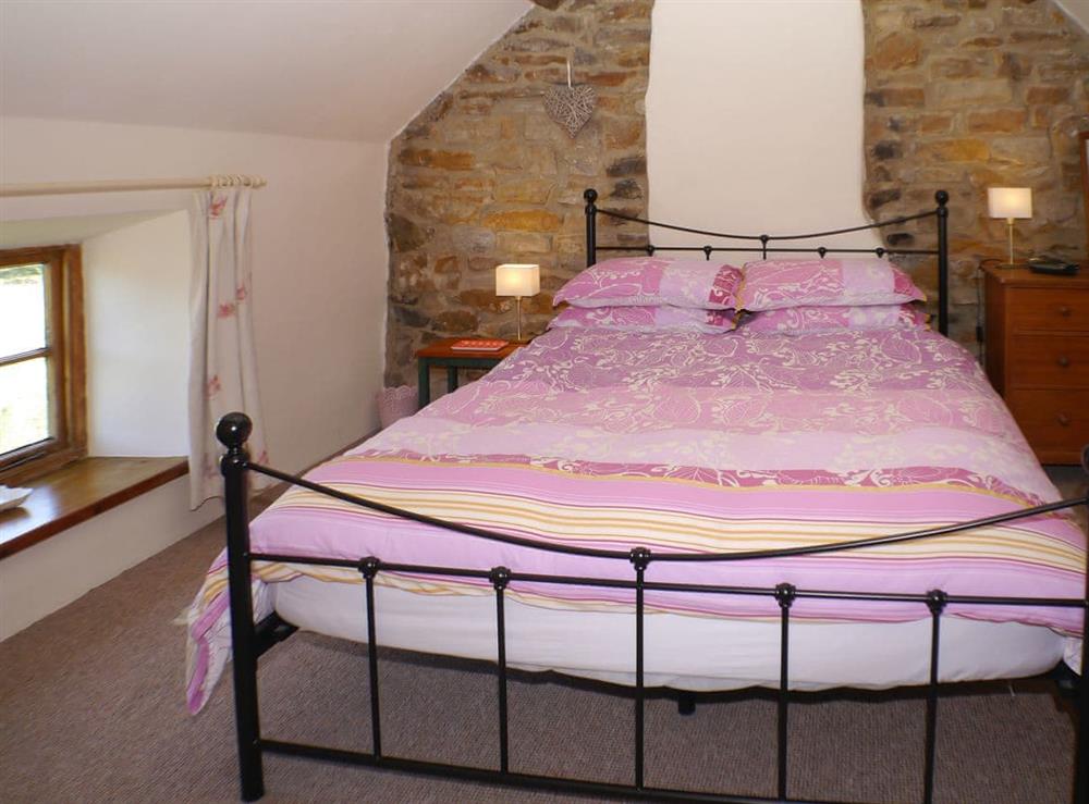 Welcoming double bedded room at Garden Cottage in Onecote, near Leek, Staffordshire