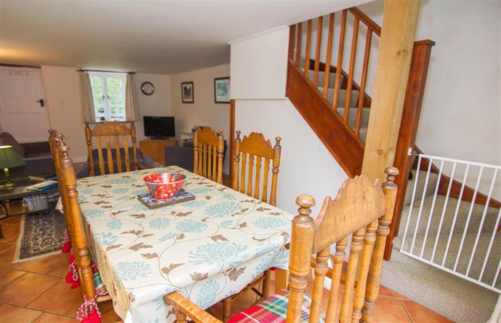 Ground floor: Dining area with plenty of seating at Garden Cottage, Ringstead near Hunstanton