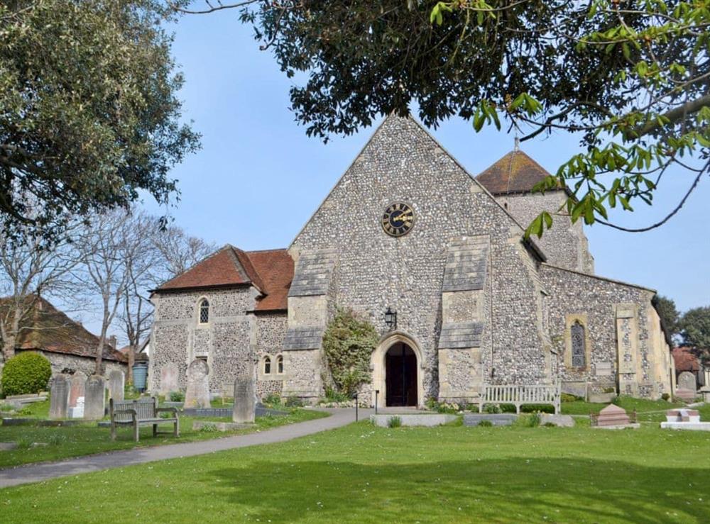 Rottingdean Church at Garden Cottage in Rottingdean, near Brighton, East Sussex
