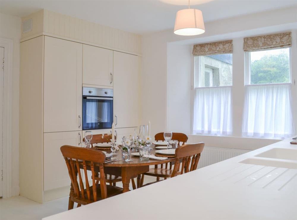 Light and airy kitchen diner at Garden Cottage in Strachur, near Dunoon, Argyll and Bute, Scotland