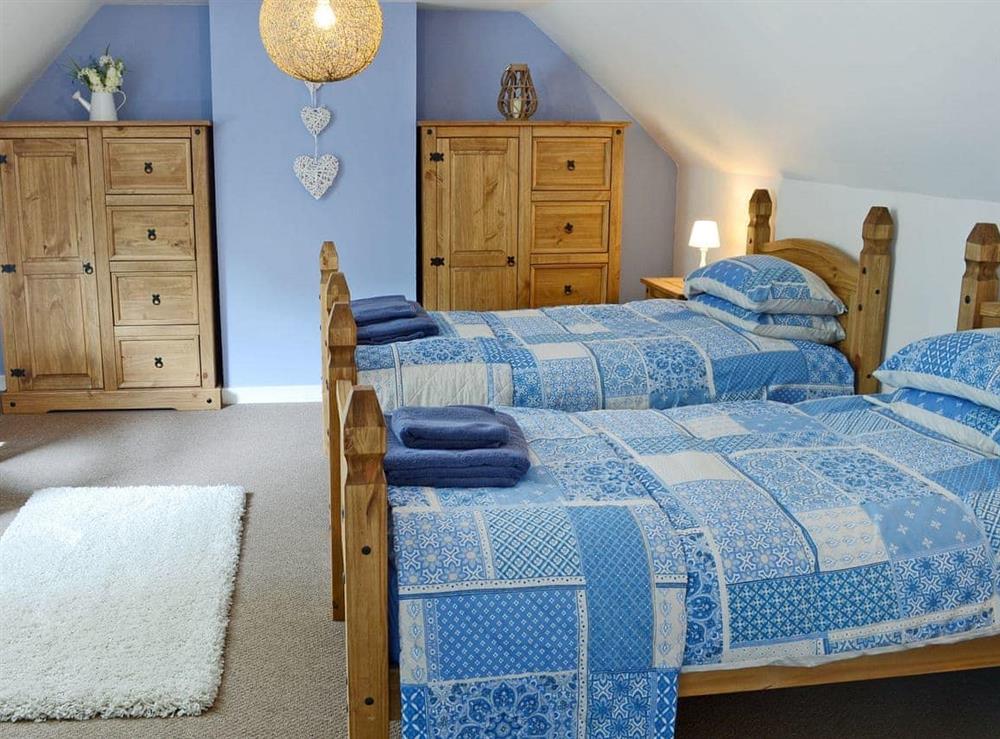 Charming twin bedroom at Garden Cottage in Tain, Highlands, Ross-Shire