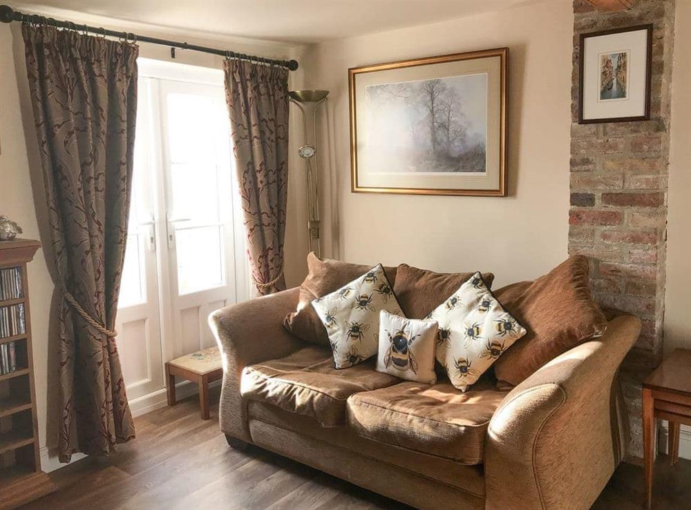 Living room at Garden Cottage in Tetford, near Horncastle, Lincolnshire