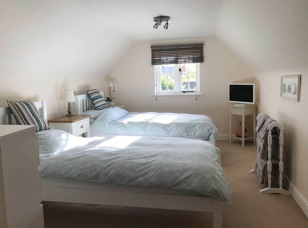 Twin bedroom at Garden Cottage in Tetford, near Horncastle, Lincolnshire