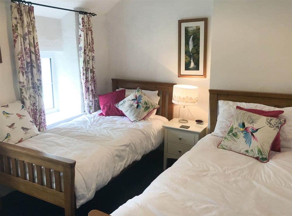 Twin bedroom at Garden Cottage in Threlkeld, near Keswick, Cumbria