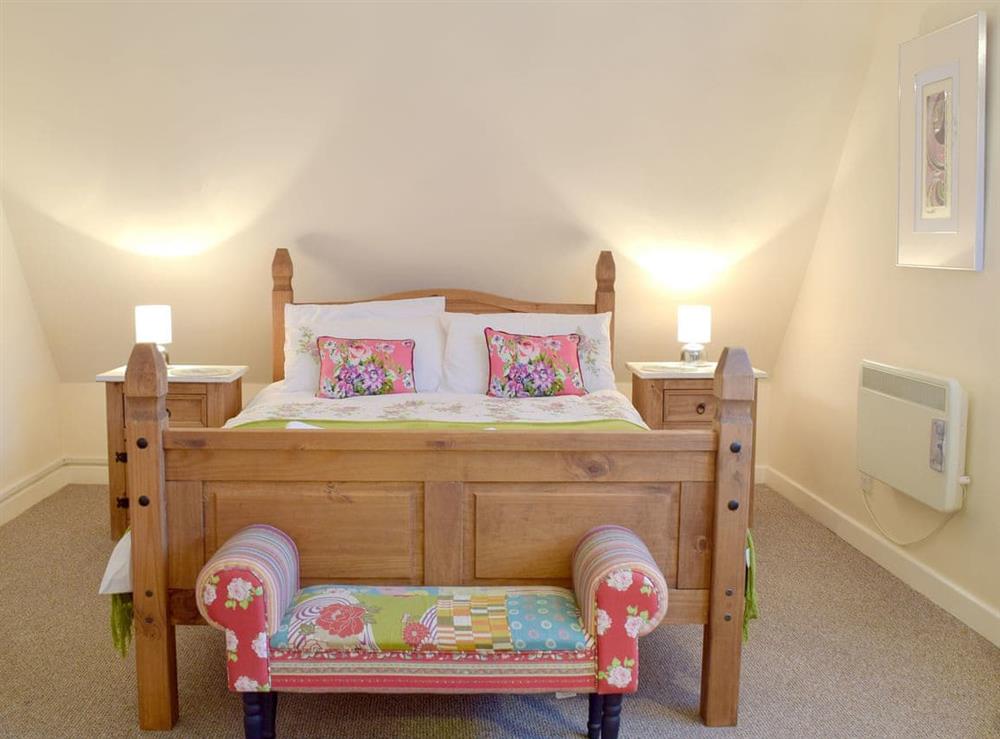 Comfortable double bedroom at Garden Cottage in Wangford, near Southwold, Suffolk, England