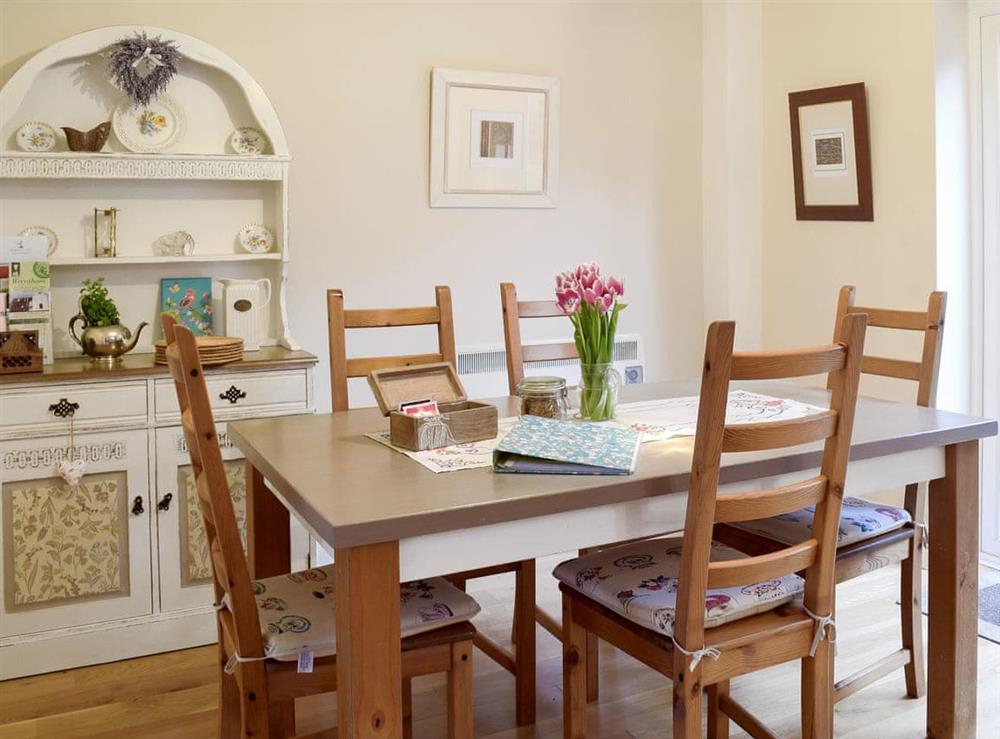 Ideal dining area at Garden Cottage in Wangford, near Southwold, Suffolk, England