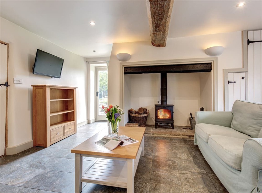 Living area at Garden Cottage in West Beckham, Norfolk