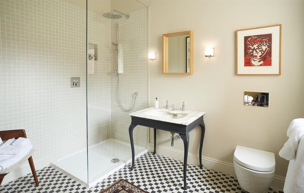 Bedroom three’s en-suite with walk-in shower at Garden House, Aylsham near Norwich