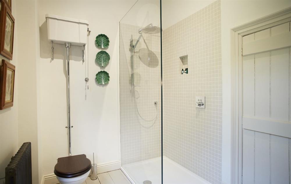 Bedroom two’s en-suite with walk-in shower at Garden House, Aylsham near Norwich