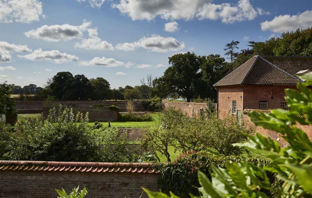 The cottage garden backs onto the original eight acre walled garden at Garden House, Aylsham near Norwich