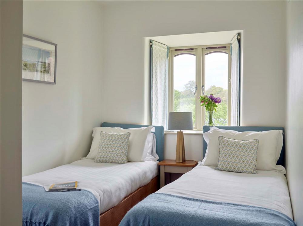 Bedroom three, with 2’6 twin beds at Garden House, Dartmouth