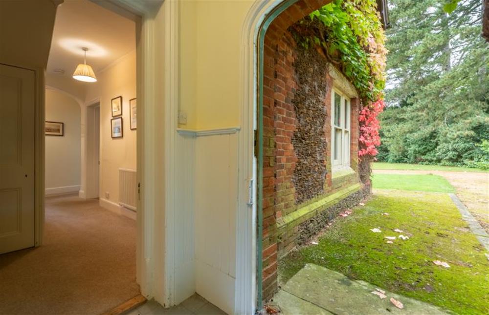 Ground floor: From entrance lobby into hallway at Garden House, Sandringham