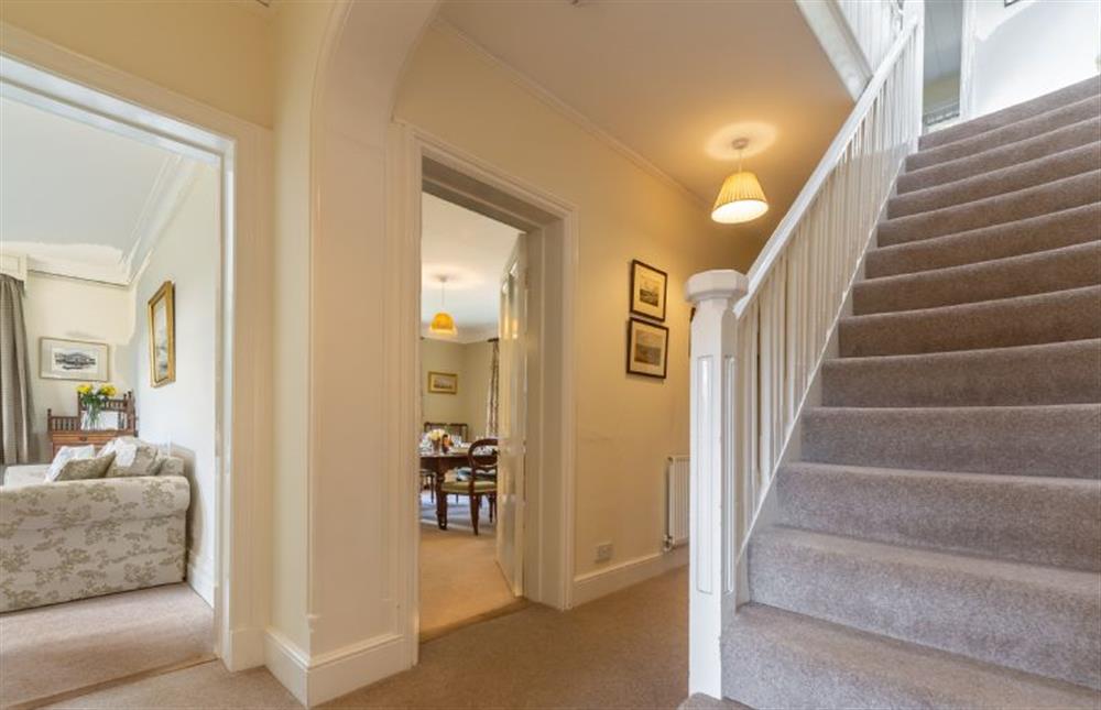 Ground floor: Hallway and stairs at Garden House, Sandringham