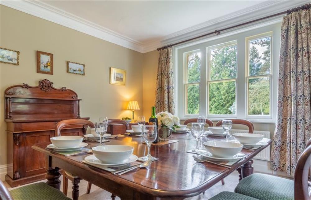 Ground floor: The formal dining room at Garden House, Sandringham