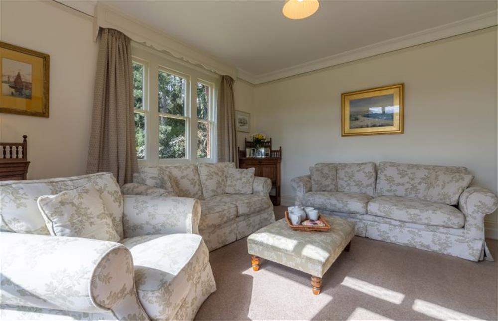 Ground floor: The sitting room is bright and spacious at Garden House, Sandringham