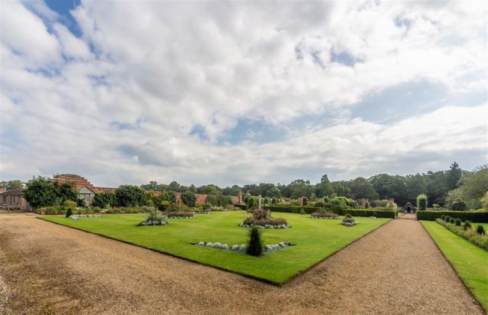 View of formal garden at Garden House, Sandringham