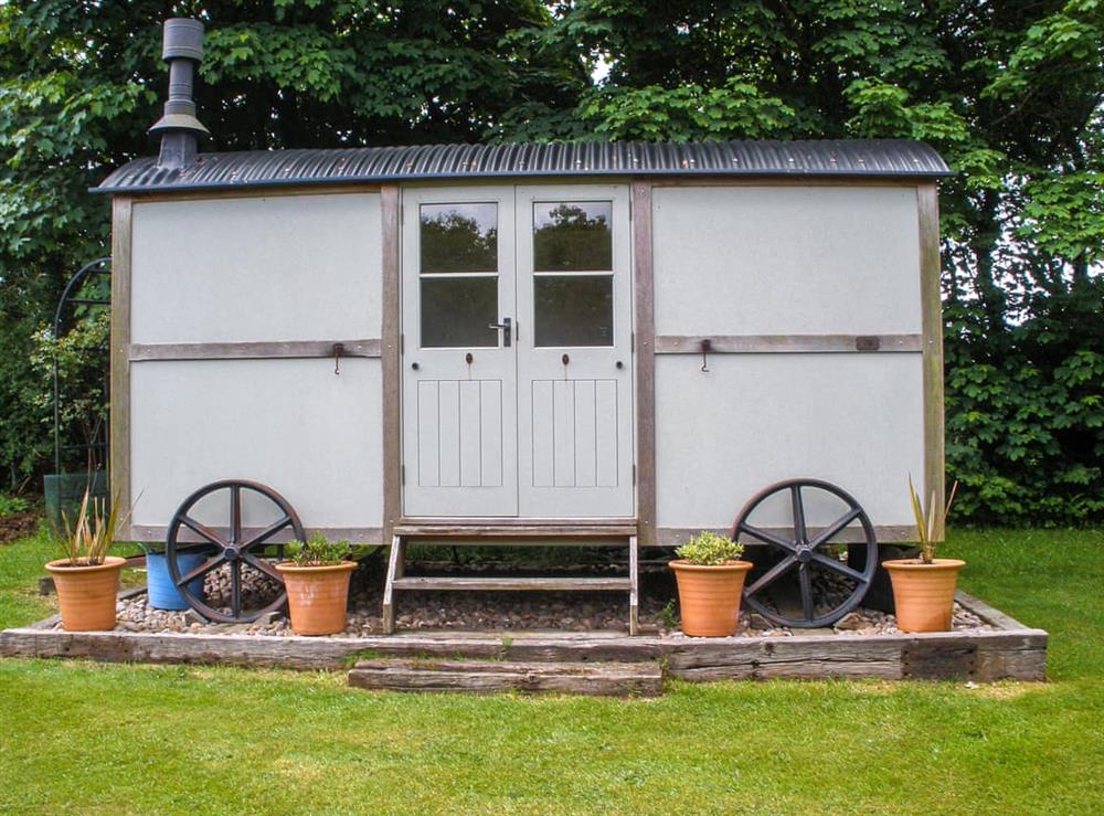 Summerhouse at Garden Studio in Little Polgooth, near St Austell, Cornwall