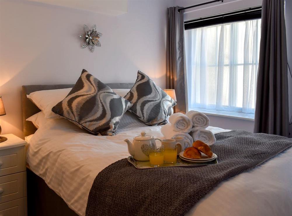 Comfortable double bedroom at Garden View Apartment in Sneaton, near Whitby, North Yorkshire