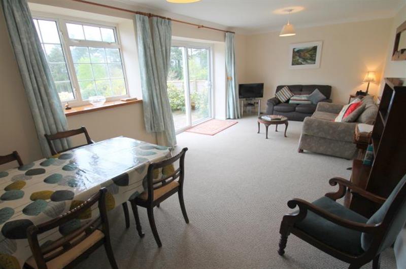 Living room at Garden View, Porlock Weir