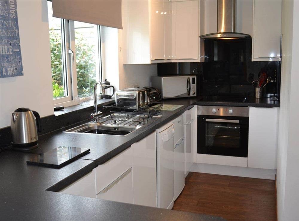 Well-equipped fitted kitchen at Garden View in St Austell, Cornwall