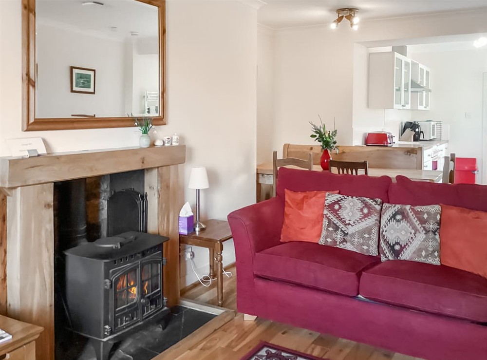 Living area at Gardeners Cottage in Auchterless, Aberdeenshire