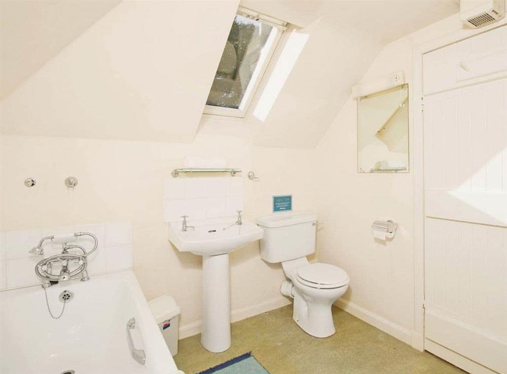 Bathroom at Gardener’s Cottage in Crocketford, near Dumfries., Kirkcudbrightshire