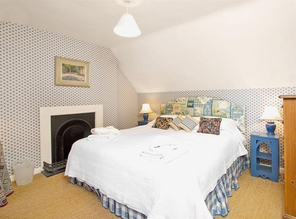 Double bedroom at Gardener’s Cottage in Crocketford, near Dumfries., Kirkcudbrightshire