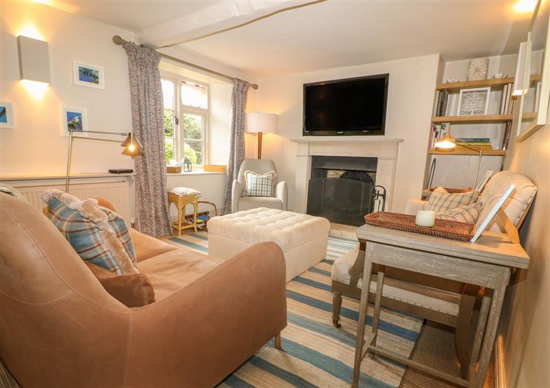 The living area at Gardeners Cottage, Fifield near Burford