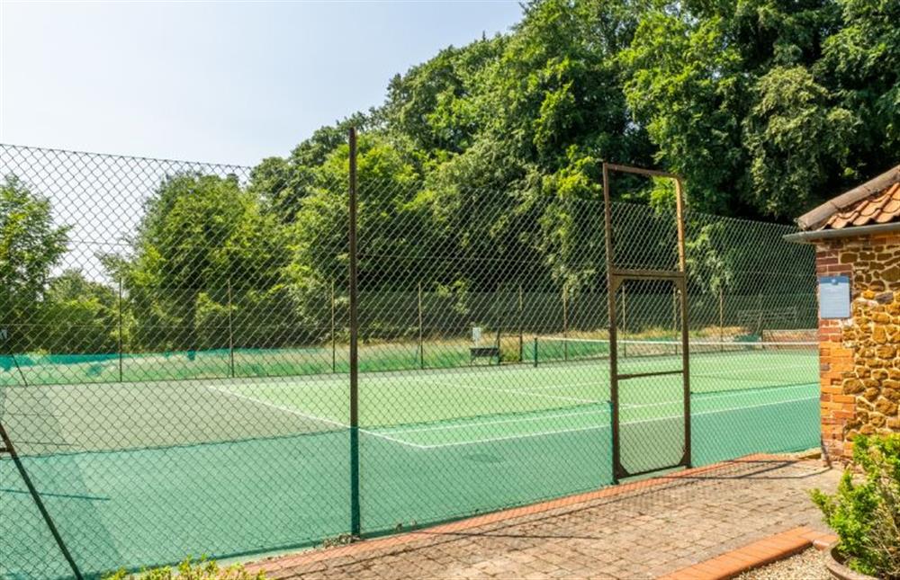 Tennis court for guest use at Gardeners Cottage, Fring near Kings Lynn