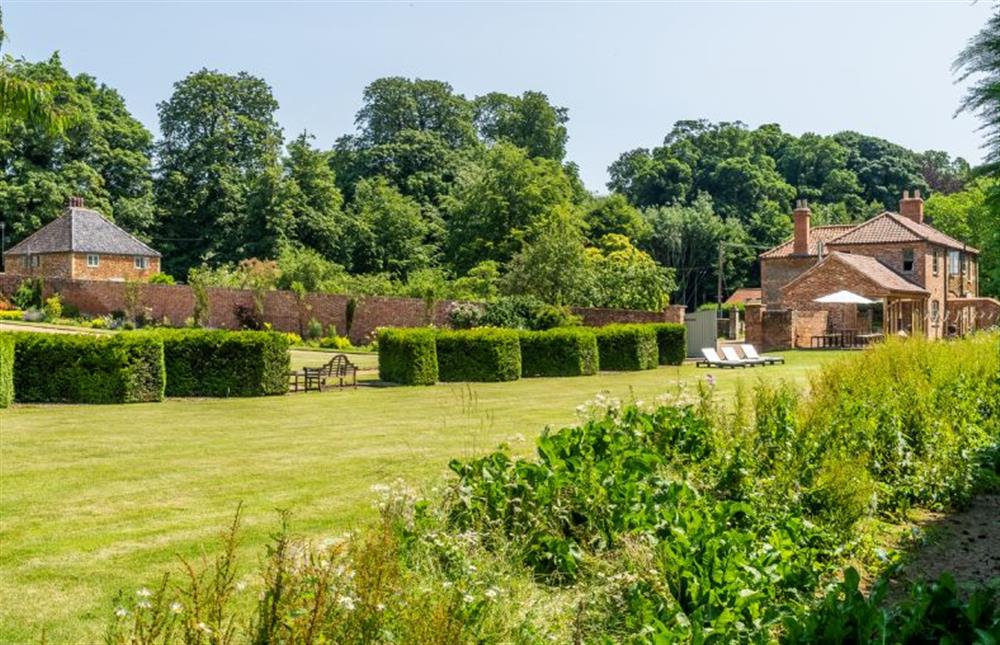 The extensive grounds at Gardeners Cottage, Fring near Kings Lynn