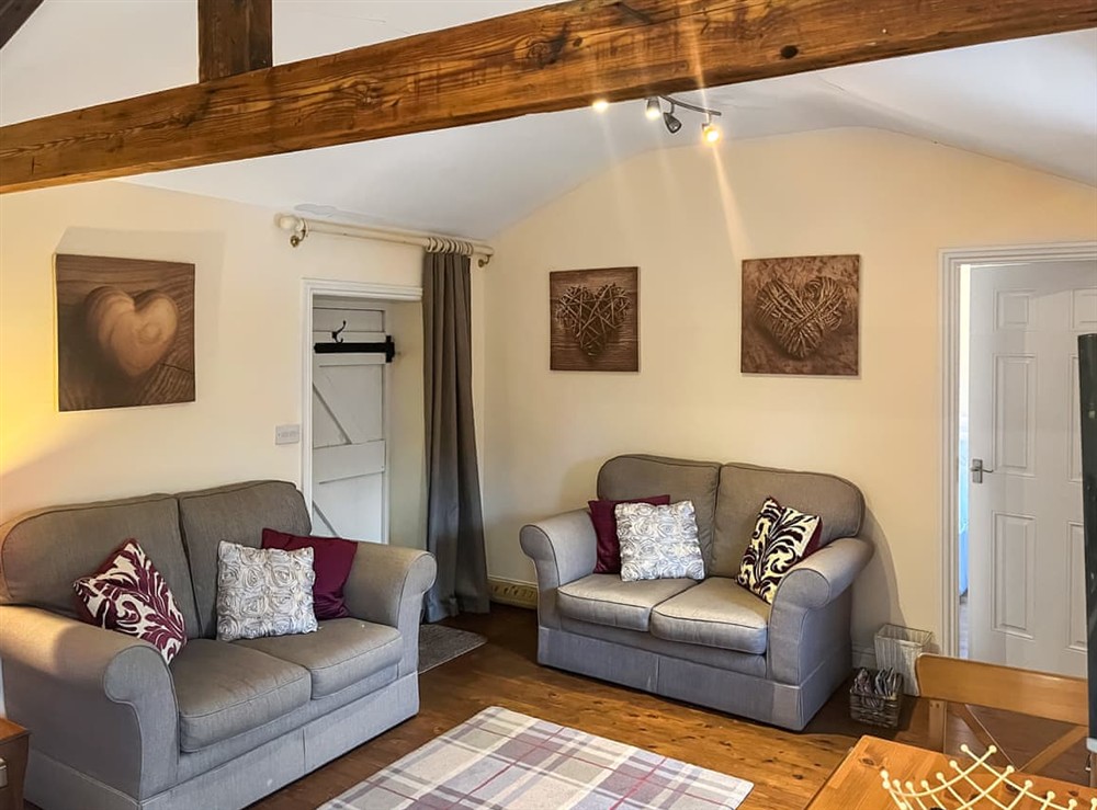 Living area at Gardeners Cottage in Staveley, near Knaresborough, North Yorkshire