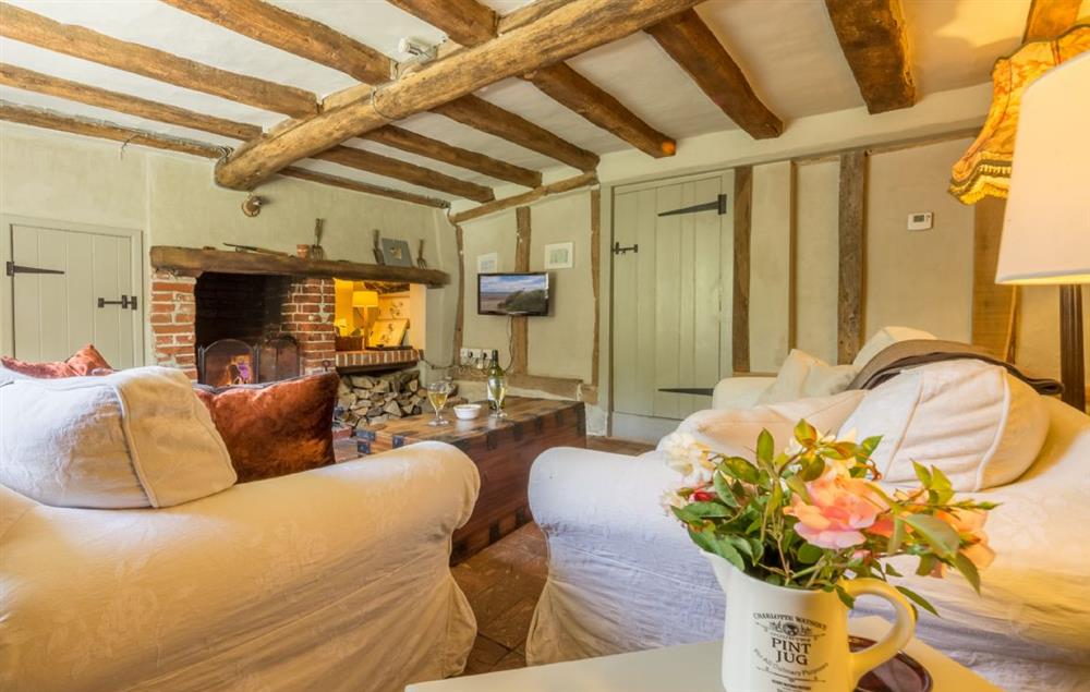 Gardener’s Cottage has retained many of its original features including an Inglenook fireplace 